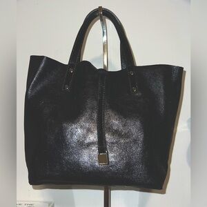 Like new! Reversible Black Suede Tiffany & Co. Tote with wristlet!